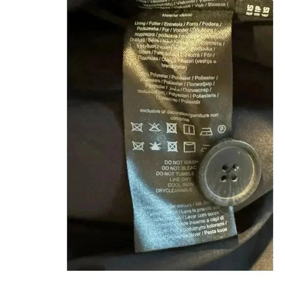 NEW Vero Moda Women's XS Harper LS Loose Houndstooth Blazer Black/White Long NWT - Picture 9 of 9